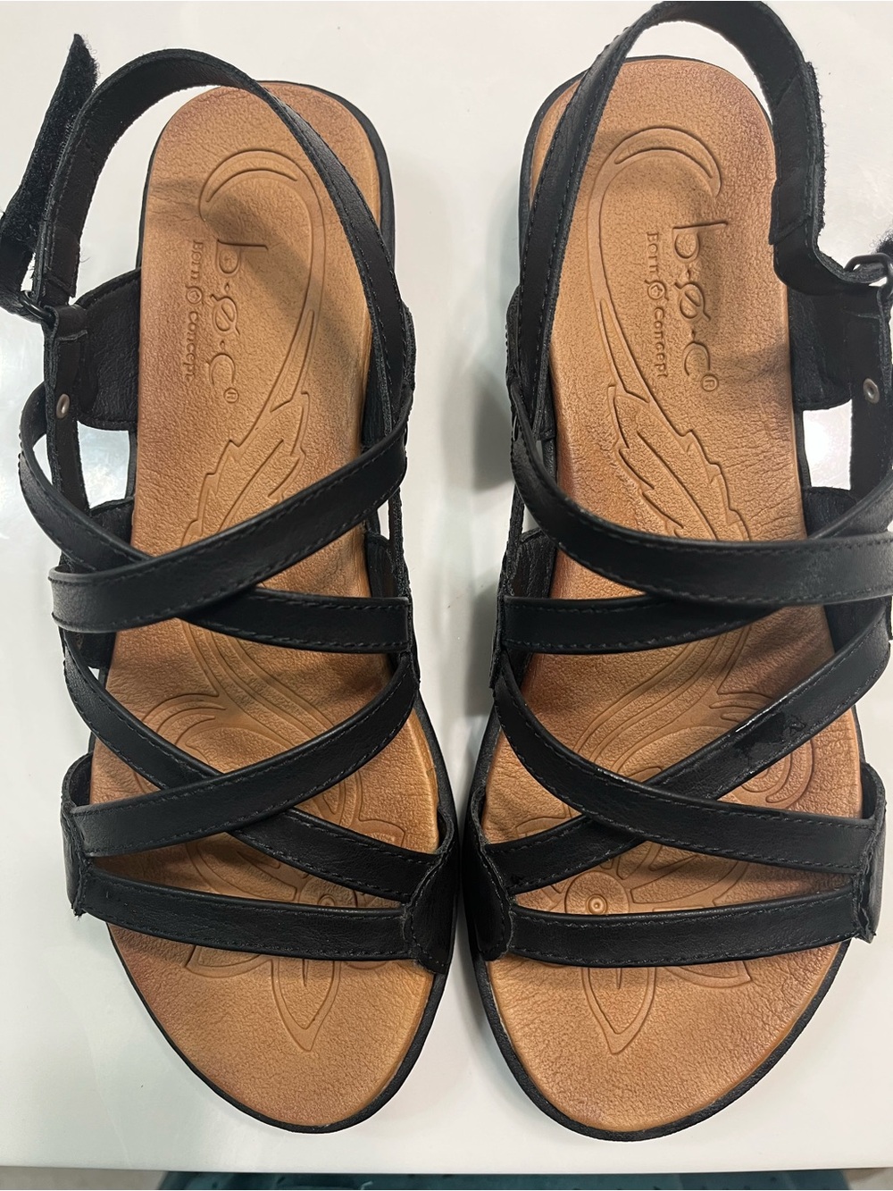 b.o.c. Altheda Black Strappy Sandal